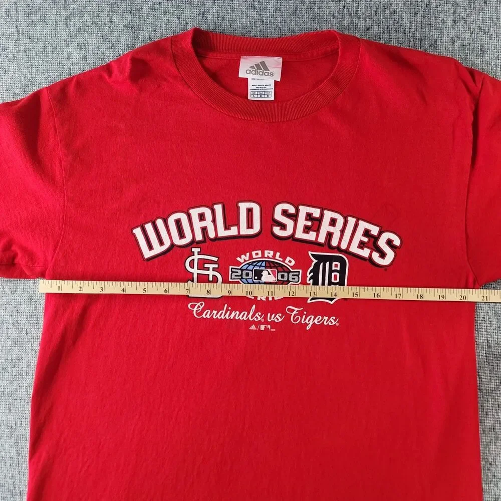 Vintage Adidas 2006 World Series Shirt Long Sleeve St Louis Cardinals vs Tigers